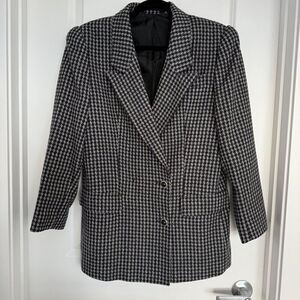 LABOD | Vintage Houndstooth Oversized Blazer